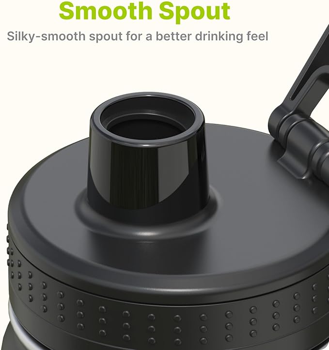 Kids Water Bottle with Spout Lid-12 oz Small Insulated Sports Water Bottle for School-Reuasble Stainless Steel Vacuum Travle Leak Proof Water Flask (Sky Blue)