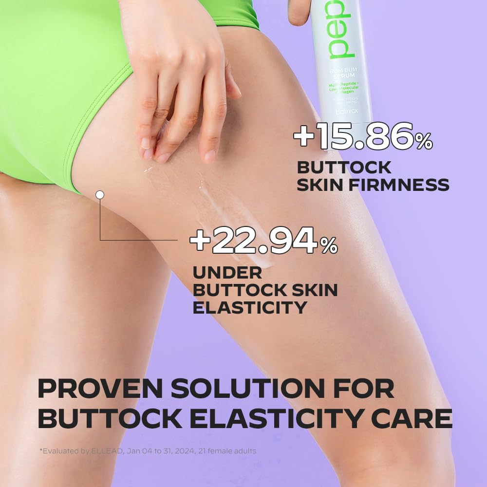 b.clinicx Multi Peptide Butt Firming Serum - Body Tightening Cream with Collagen, Firming Body Lotion, Peptide Serum for Body, Massage Lotion for Buttocks Lifting, Korean Skin Care 5.0 fl. Oz.