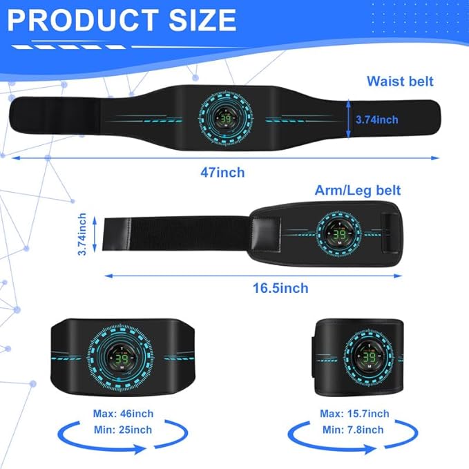 Ab Stimulator Muscle Toner, Abs Stimulator Machine Workout Equipment for Men and Women Abdomen at Home or Office Exercise Adhesive