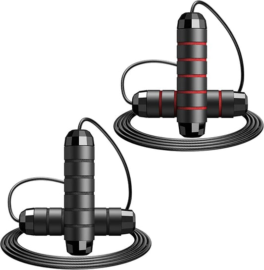 Jump Rope,Tangle-Free Rapid Speed Jump Rope with Ball Bearings for Men,Women and Kids,Adjustable Steel Skipping Rope with Ergonomic Foam Handles,A Ideal Equipment and Accessories for Workout,Fitness,Exercise,Home Gym,Slim Body