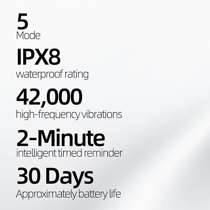 Adult Sonic Electric Toothbrush with 10 Brush Heads, Travel case, and Wall Bracket, Suitable for Both Adults and Children, IPX8 Waterproof, USB Charging, 42000VPM, Silver