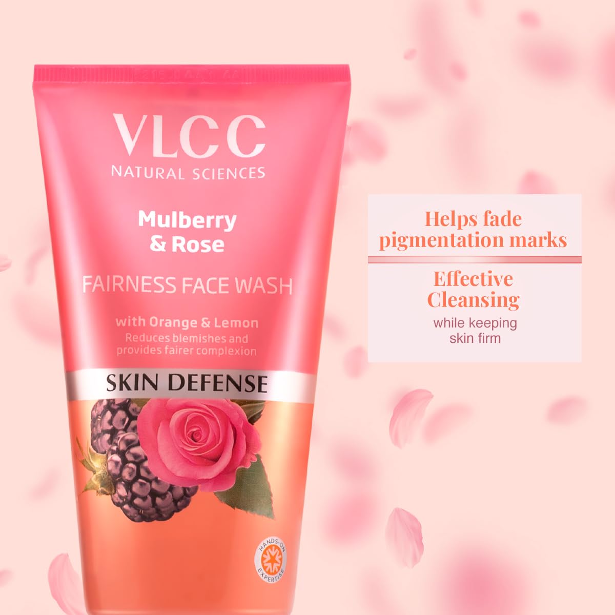 VLCC Mulberry and Rose Face Wash | Gently Cleanses Dust, Oil & Pollutants | Helps Reduce Dark Spots | Enhances Skin Complexion | 5.07 Fl Oz/150 ml Each (Pack of 2)
