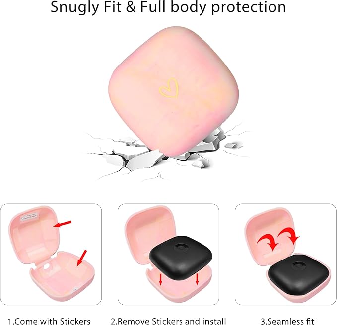 Compatible with Powerbeats Pro, Soft Silicone Case with Gold Heart Pattern for Powerbeats Pro Case with Cute Butterfly Keychain for Girls Women (Camouflage Pink)