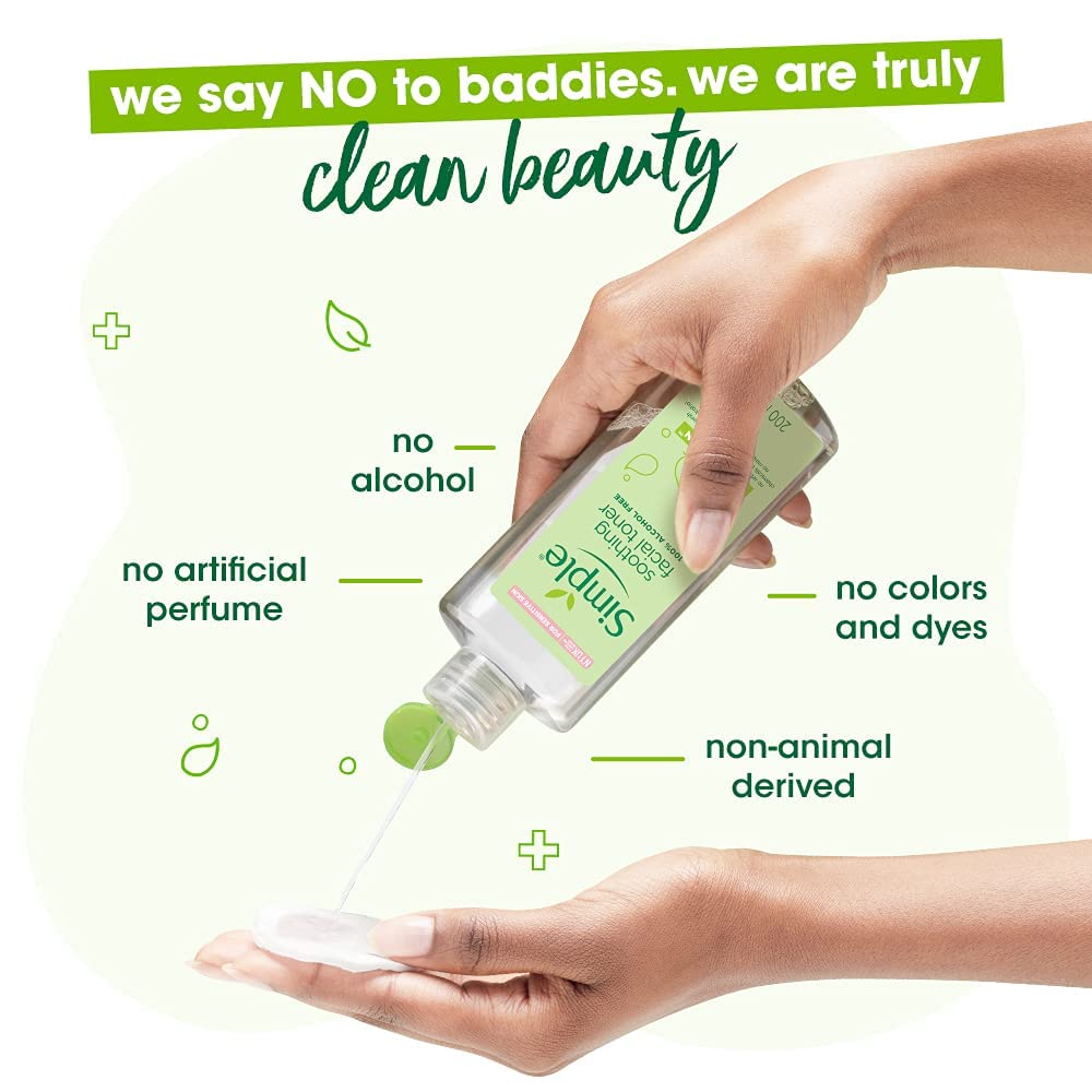 Simple Kind to Skin Facial Toner, Soothing, 6.7 Fl Oz (Pack of 1)