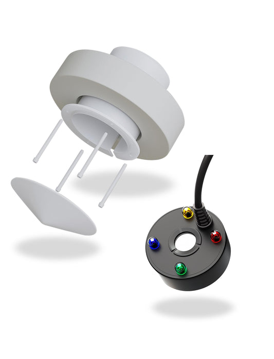 alizzy USB Plug 4 Ultrasonic Mist Maker with Super Upgraded Splash Guard, Indoor Fountain Water Feature Halloween Cauldron Mini Fog Machine, Air humidifier Portable Reptile Fogger