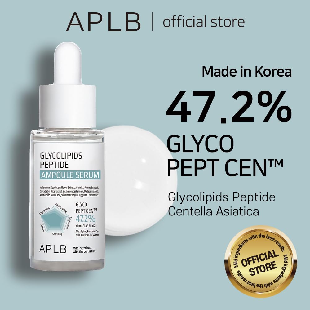APLB Glycolipids Peptide Ampoule Serum | GLYCO PEPT CEN™ 47.2% 1.35 FL.OZ/Korean Skincare, Nourishing, Wrinkle Care, Elasticity care, Deep hydration