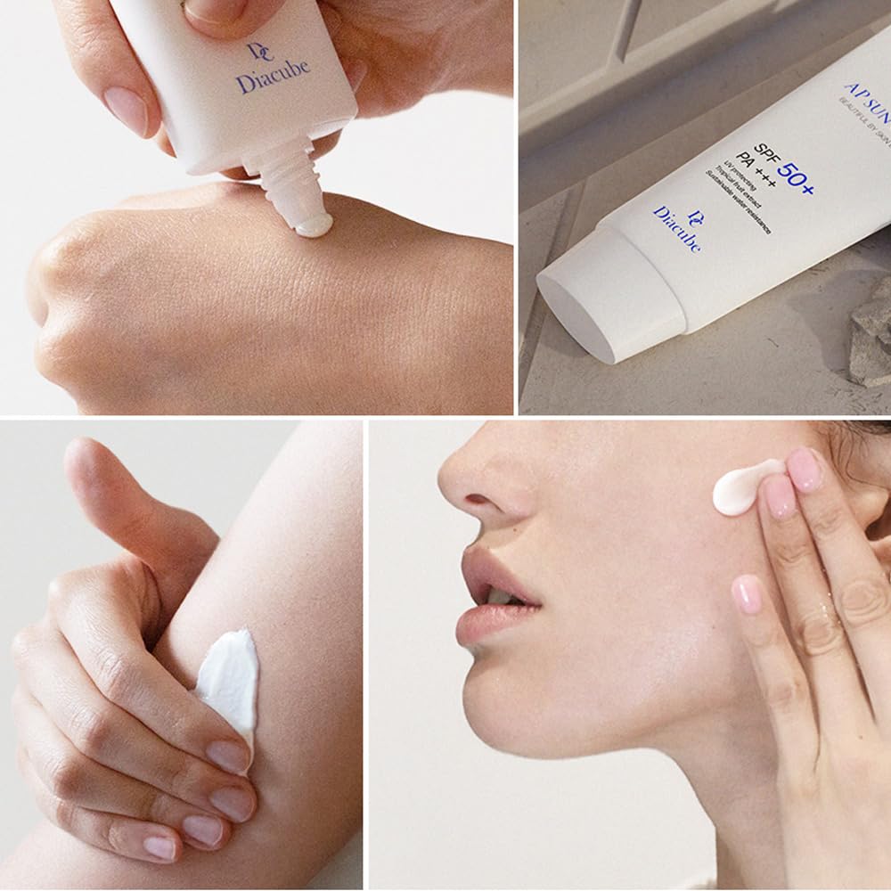 DIACUBE AP Fruity Waterproof Daily Sunscreen 2.03 Fl Oz SPF 50+ PA+++ | Strong UV Protection | Slightly Tone Up | Silky Semi-Matte Finish | Sweat-Resistant | Korean Skincare