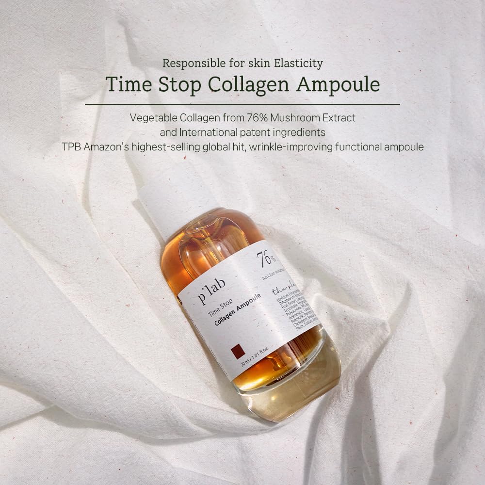 Time Stop Collagen Ampoule Mushroom Extract 30ml | Mushroom Extract 76% | Mushroom Collagen | Antiaging Ampoule | VOGUE Best K-Beauty | Plant base, Paper tube | Korean Skincare, Kbeauty, Korean Beauty
