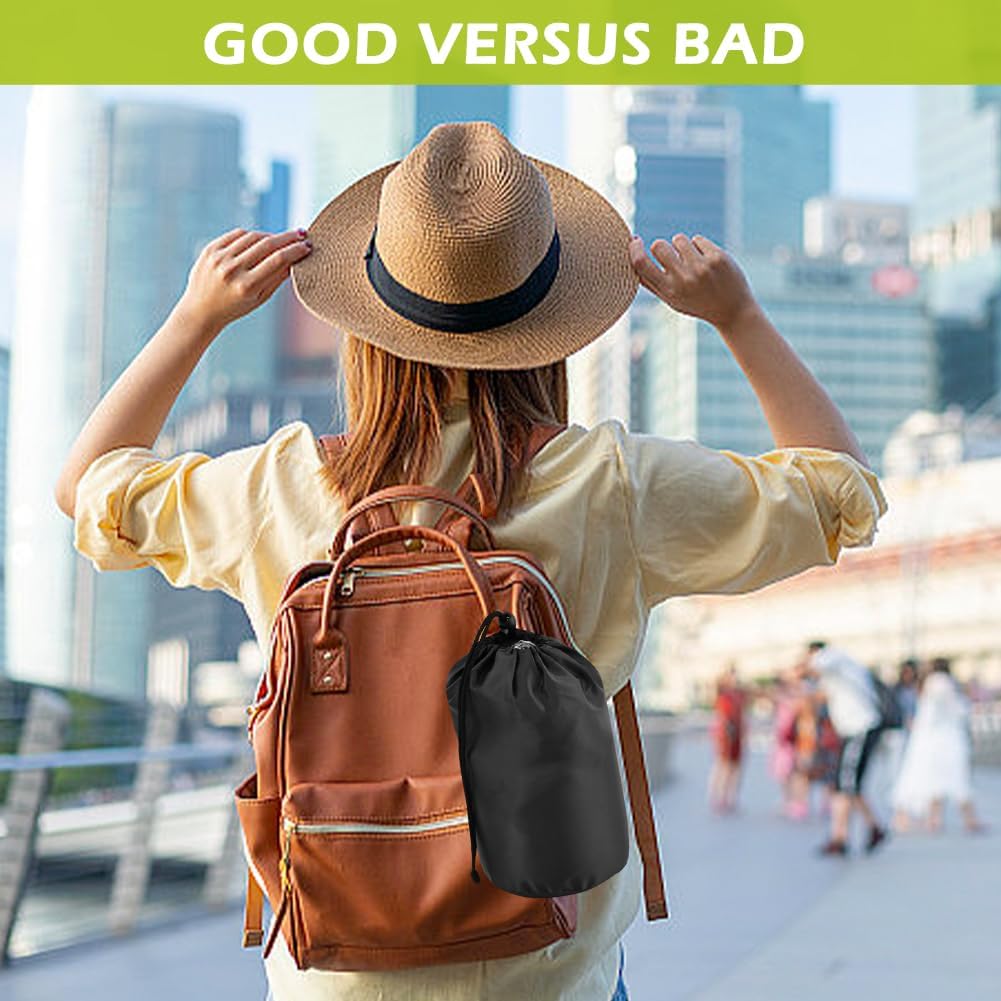 Hooded Travel Neck Pillow, Soft Travel Pillow with Earplugs & Eye Mask U Shaped Memory Foam Neck Pillow with Hood for Airplane, Office, Cars Sleeping Rest(Black)