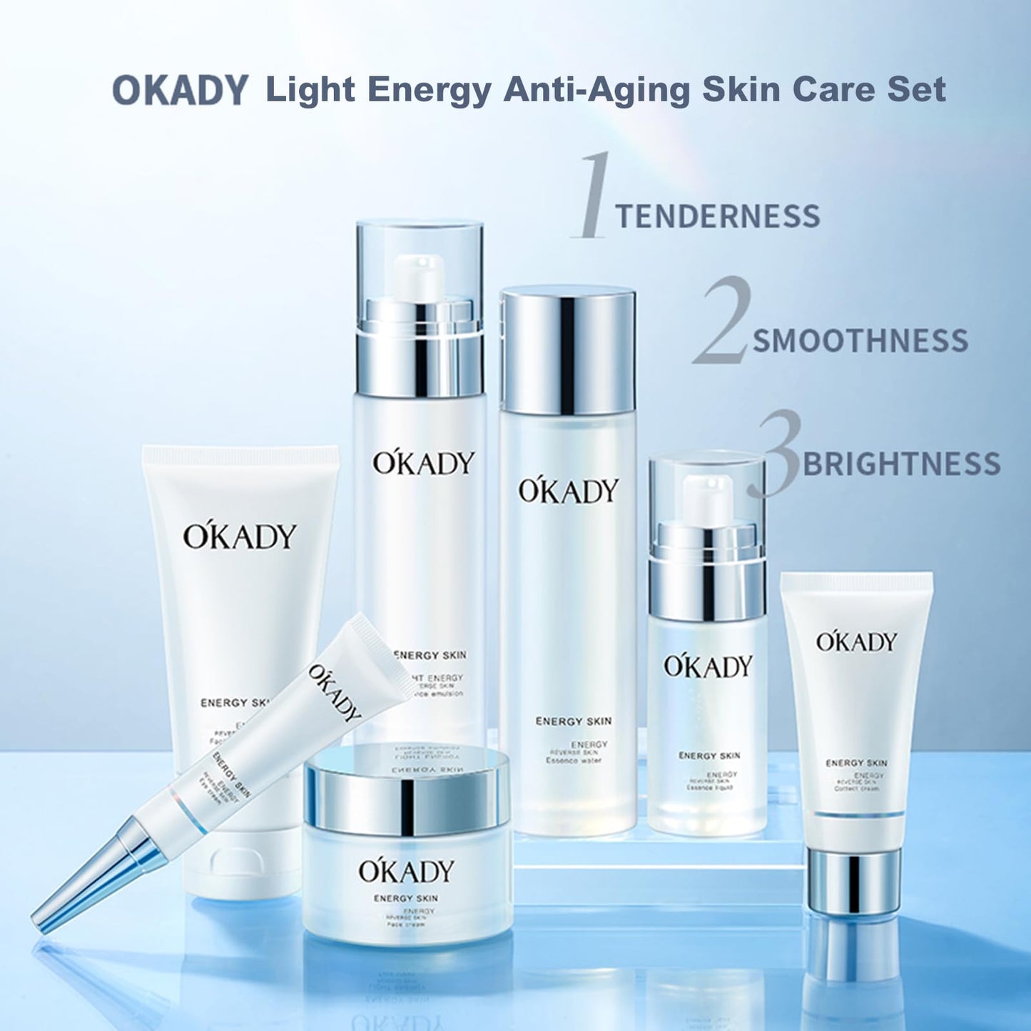 O’KADY Anti Aging Facial Skin Care Set Birthday Gifts for Mom Anniversary Gifts Products Skin Beauty Care Skincare Kits With Gifts Sets Care Package For Women Mother's Days