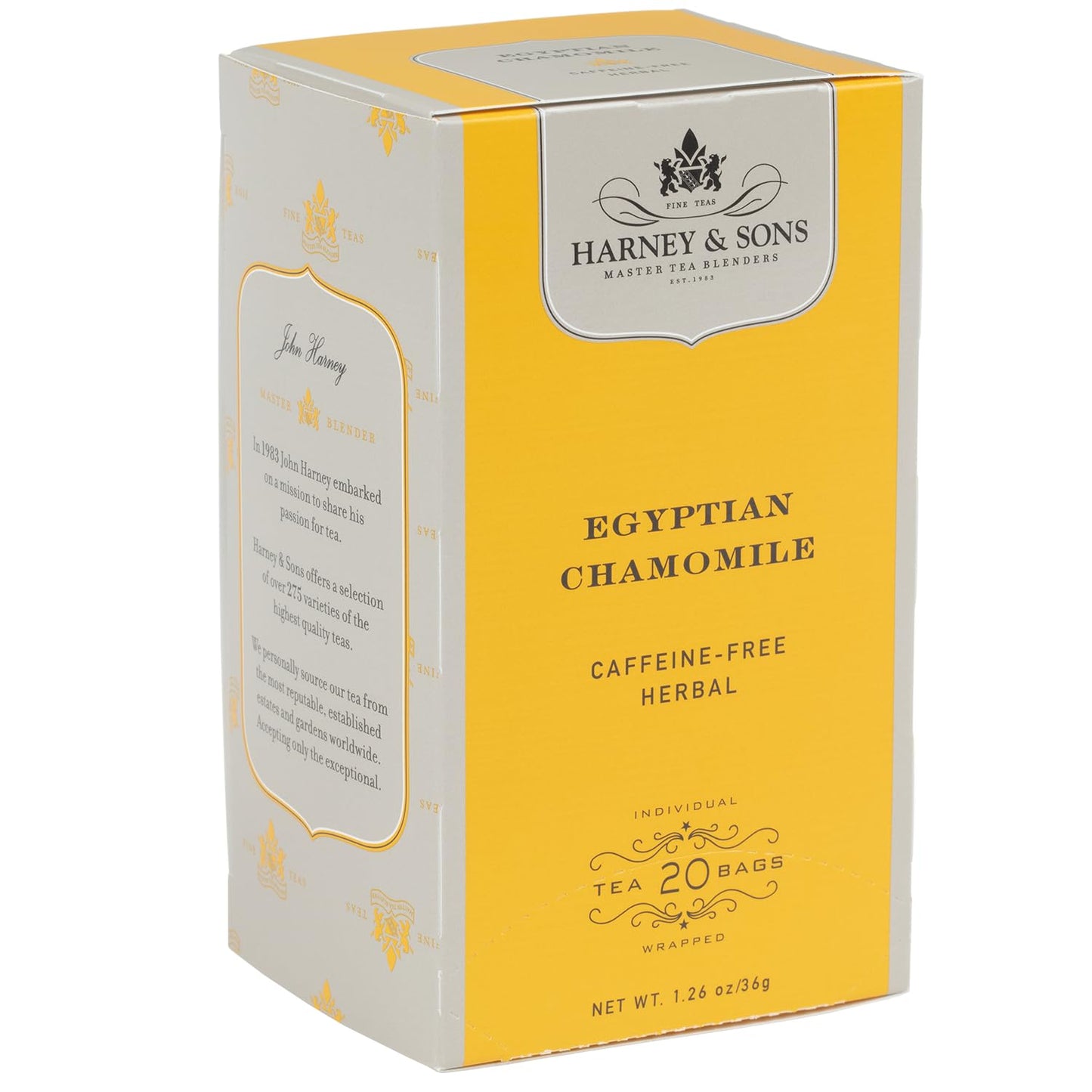 Harney & Sons Fine Teas Egyptian Chamomile - 20 Tea bags, 20 Count (Pack of 1)