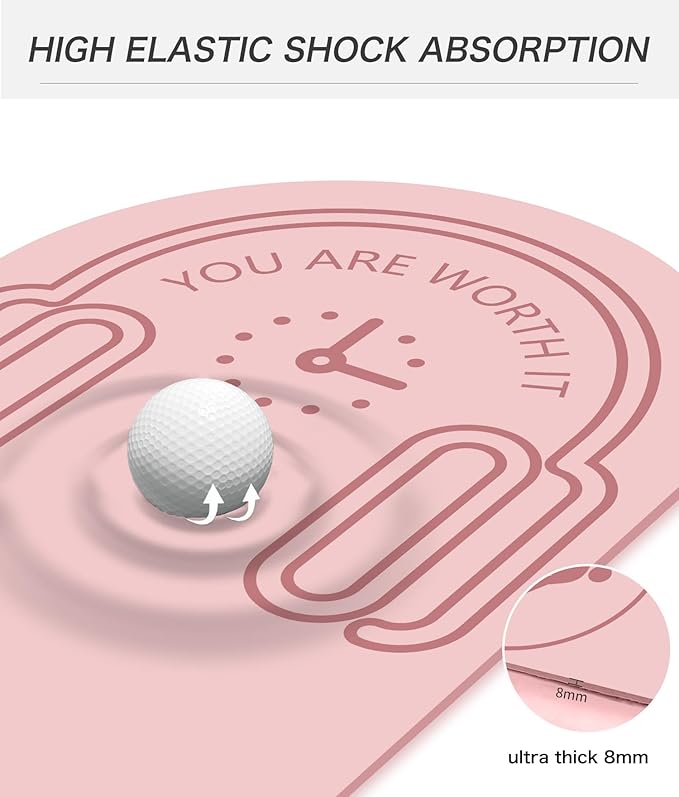 8/20/30mm Jump Rope Mat Fitness Exercise Mat Durable, Non-Slip, Workout Mats with Jump Rope & Carrying Bag for Home Gym Flooring (55"x 24")