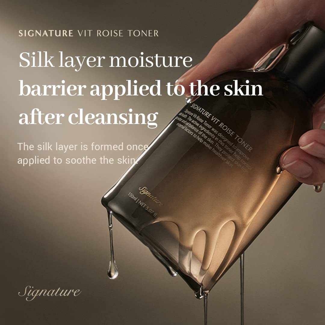 DEMAR3 Signature VIT ROISE Premium Nourishing Toner, 150ml, 5.75 oz, Korean Skin Care, Anti Aging, Hydrating Panthenol, Hyaluronic Acid & Niacinamide, Glow Skin Care