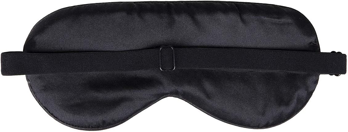 NMM Global 100% Mulberry Silk Sleep Mask Blackout, Cute Natural Sleeping Mask with Adjustable Elastic Strap, Satin Eye Cover for Men Women Adults (Fuck Off)