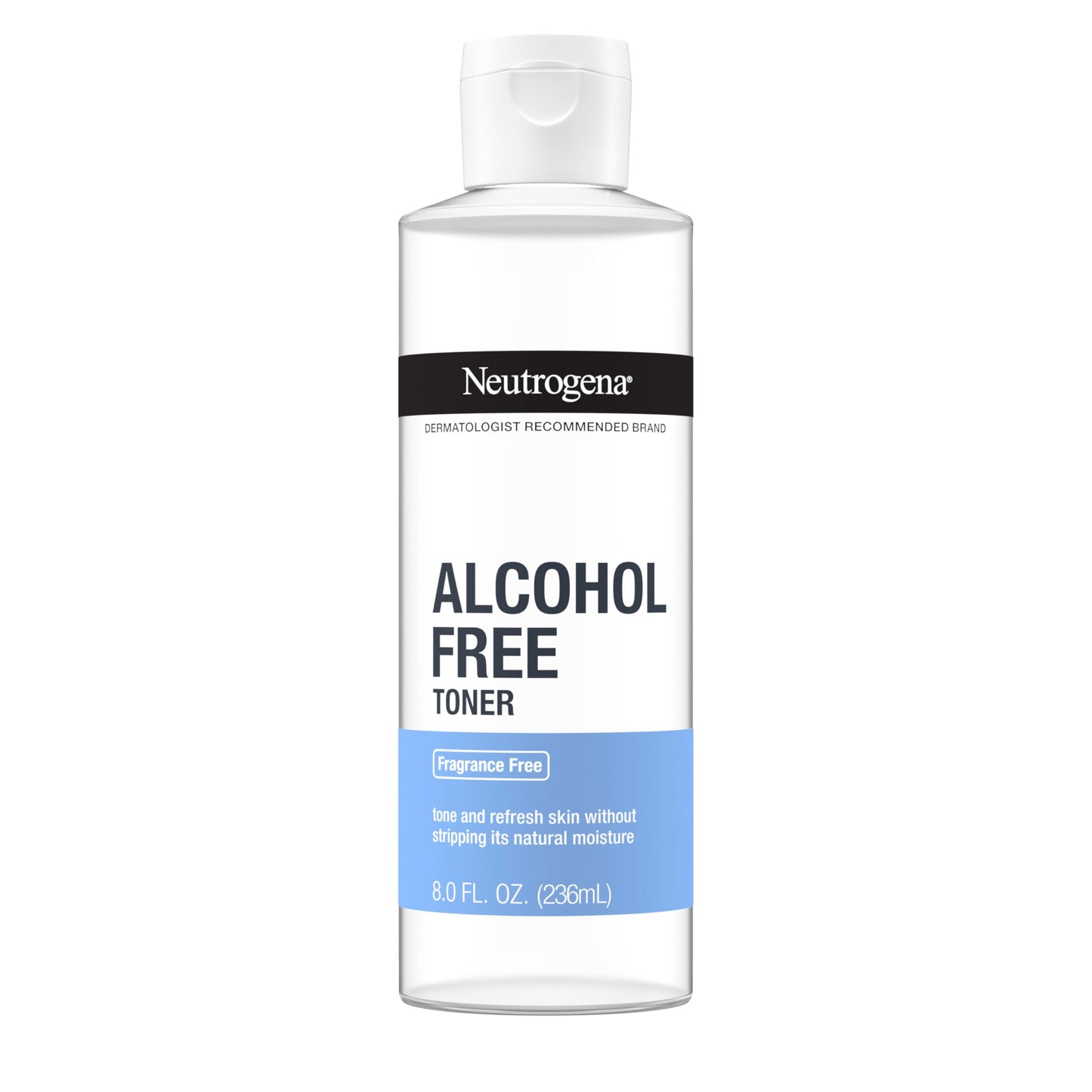 Neutrogena Alcohol-Free Gentle Daily Facial Toner, Fragrance-Free to Tone & Refresh Skin, Gently Removes Impurities & Reconditions Skin, Hypoallergenic, 8 fl. oz