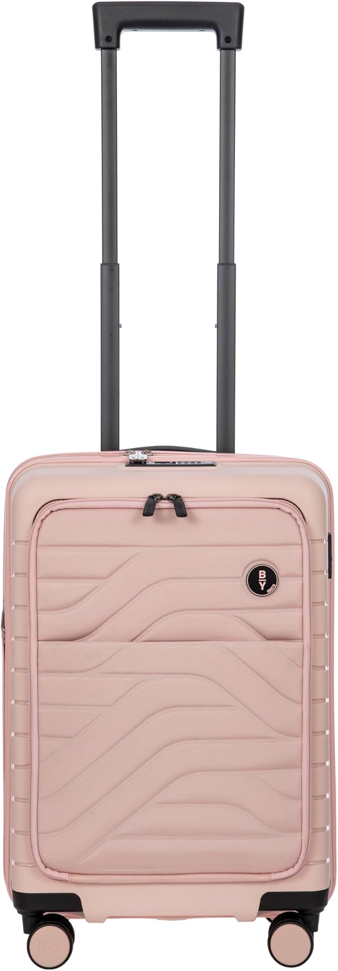 Bric's B|Y Ulisse Spinner Suitcase - 21 Inch Carry-On Luggage - Hard Exterior and TSA-Approved Lock - Rosa Perla