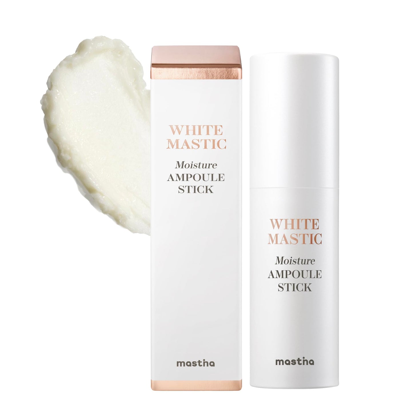 MASTINA White Mastic Wrinkle Bounce Multi Balm Stick (0.35oz), Korean Anti-Aging Face Balm with Mastic & Vegan Collagen for Fine Lines, Neck Wrinkles & Radiant Glow, On-the-Go Hydration