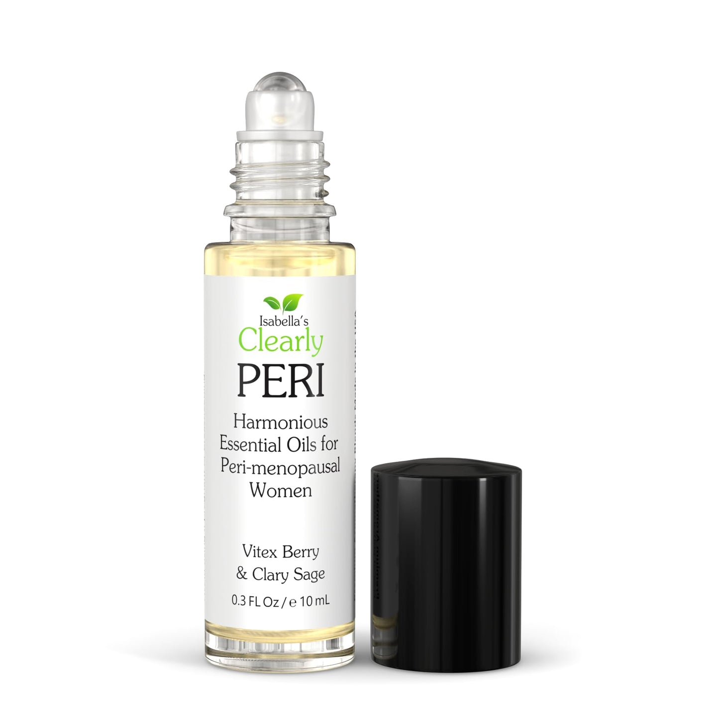 PERI Essential Oil Roll-On for Women | Natural Aromatherapy Blend for Balance, Mood, Drive and Energy with Vitex Berry, Clary Sage, Geranium, Neroli, Orange, and Jojoba