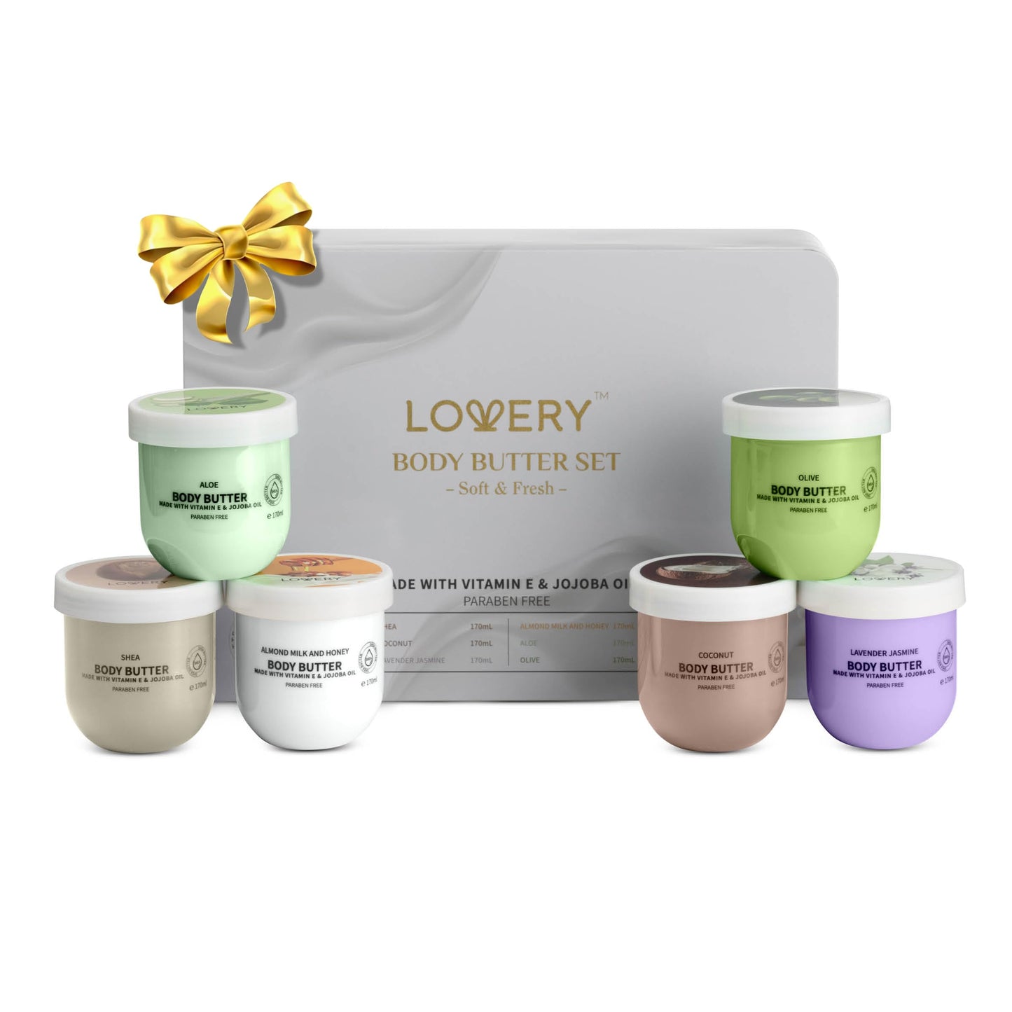 Whipped Body Butter Scented Body Lotion Set - 36oz Beauty Skin Care Set for Women, Shea Butter Lotion Moisturizing Cream, Mom Birthday Gift Box, Self Care Package