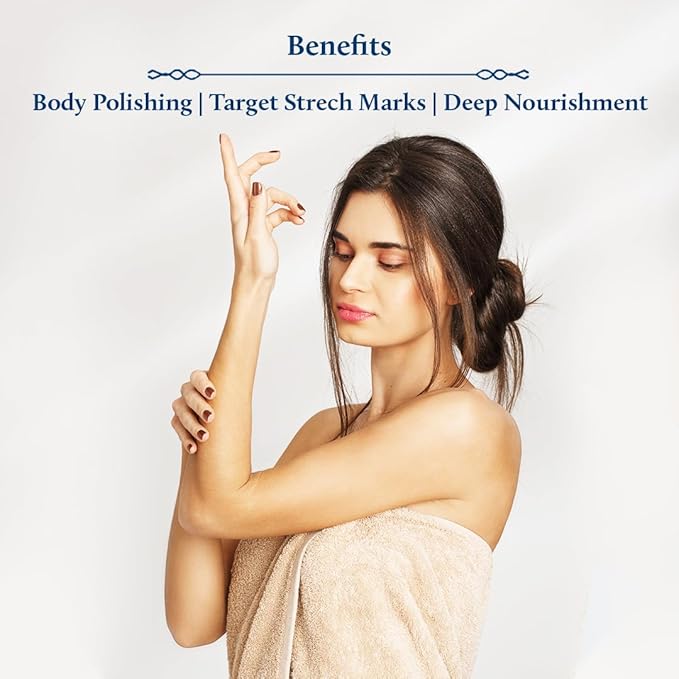 Blue Nectar Kumkumadi Body Oil for Glowing Skin | Moisturizing Body Oil for Dry Skin with Relaxing Aroma | Plant Based Body Oil for Women & Men (12 Herbs, 6.76 fl oz)