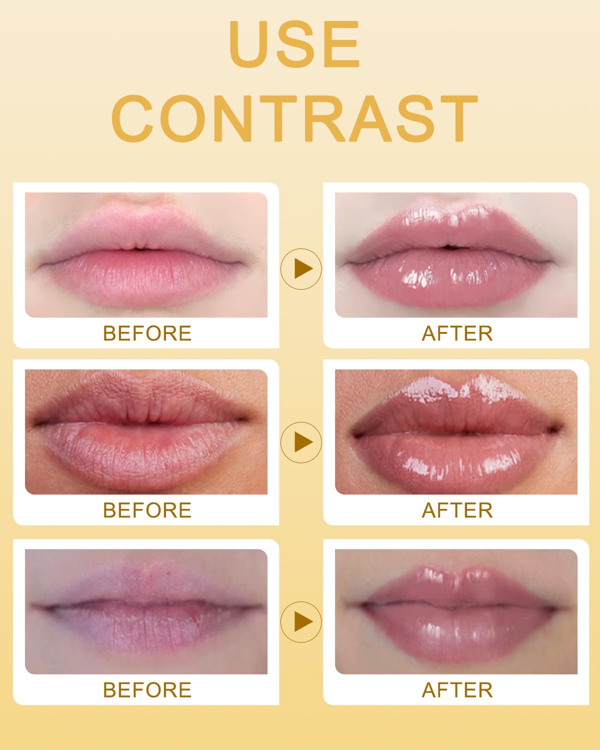 Bukamkom Collagen Lip Mask Patches Golden Sheets 20 Pack,24k Gold Overnight Lips Masks Moisturized Lips,Soothing & Nourishing Moisture,Anti-Aging,Bulk Lip Patches masks Individually Wrapped