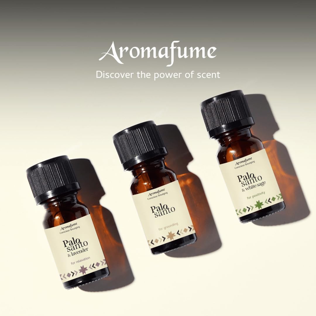 Palo Santo Essential Oil Diffuser Blend by Aromafume | 30ml/1 fl oz | Made with Peruvian Palo Santo Extract | Non-Toxic Alternative, Sustainable Substitute for Palo Santo Sticks or Incense