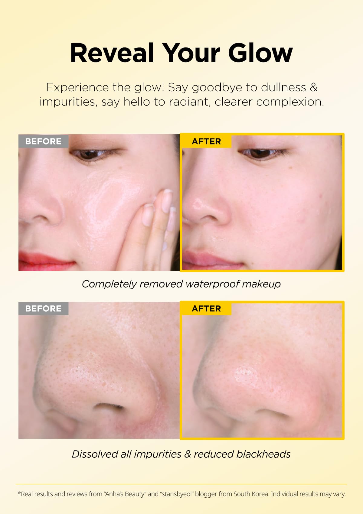 Hanskin PHA Pore Cleansing Oil & Cleansing Balm Mini Set – Travel Size Trial Kit | Gentle Blackhead Care & Makeup Remover for Sensitive Skin | Korean Skincare Gift & Stocking Stuffer (30ml*2 + 8g)