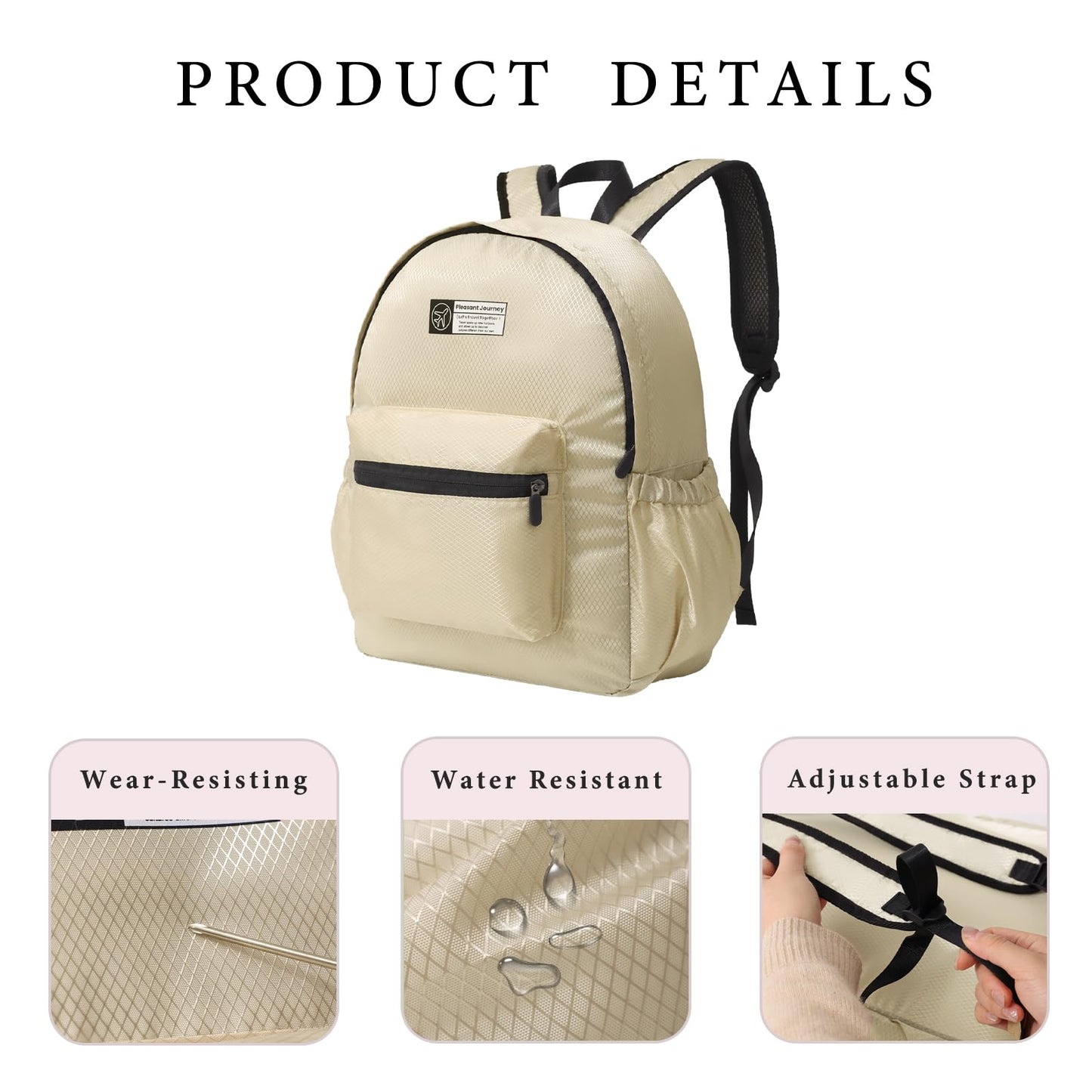 Yeshore Lightweight Packable Backpack – Small Foldable Travel Daypack, Water-Resistant Hiking Backpack for Men & Women, 15L Capacity