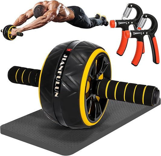 Ab Roller for Abs Workout, Ab Roller Wheel Exercise Equipment for Core Workout, Ab Wheel Roller for Home Gym, Ab Workout Equipment for Abdominal Exercise