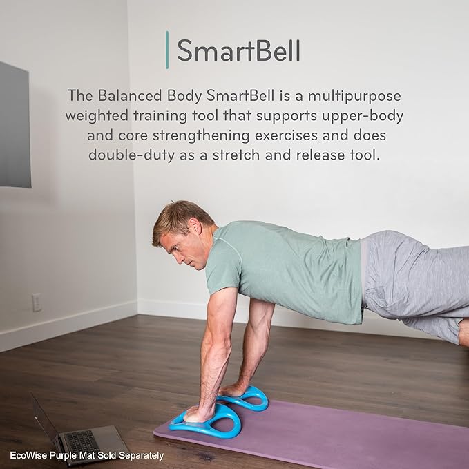 Balanced Body SmartBell Ergonomic Two-Handed Pilates Exercise Weight, Pilates Dumbbell, Exercise Equipment for Home Gym or Pilates Studio Use