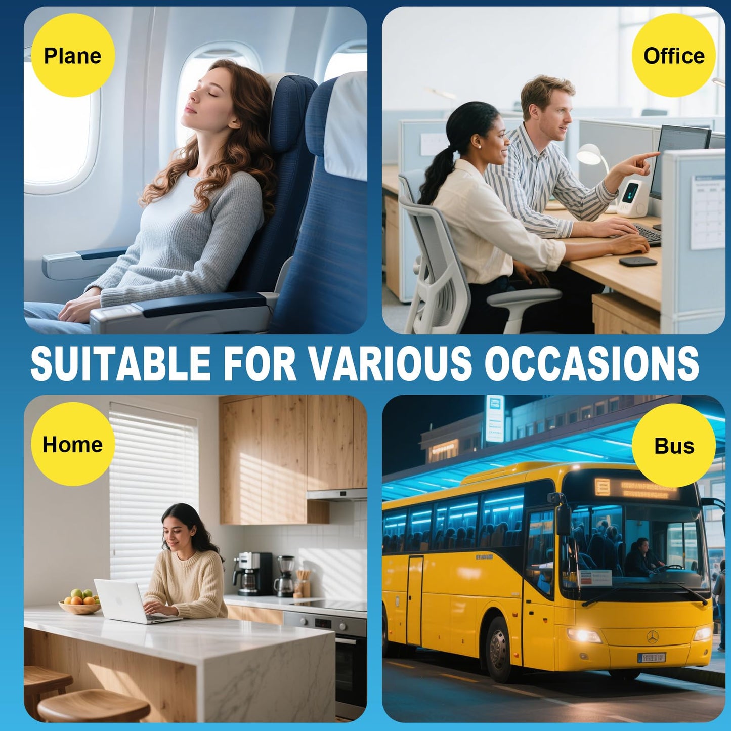 Airplane Foot Hammock, Portable Foot Hammock for Plane Travel to Relax Your Feet, Plane Travel Essentials Comfy Foot Rest Hanger Plane Footrest for Long Trip