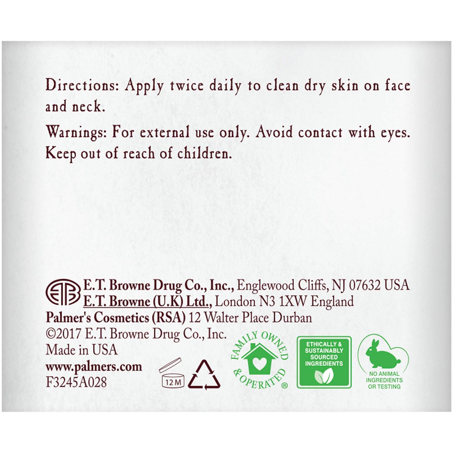 Palmer's Coconut Oil Formula Coconut Water Face Moisturizer, 1.7 Ounce Jar