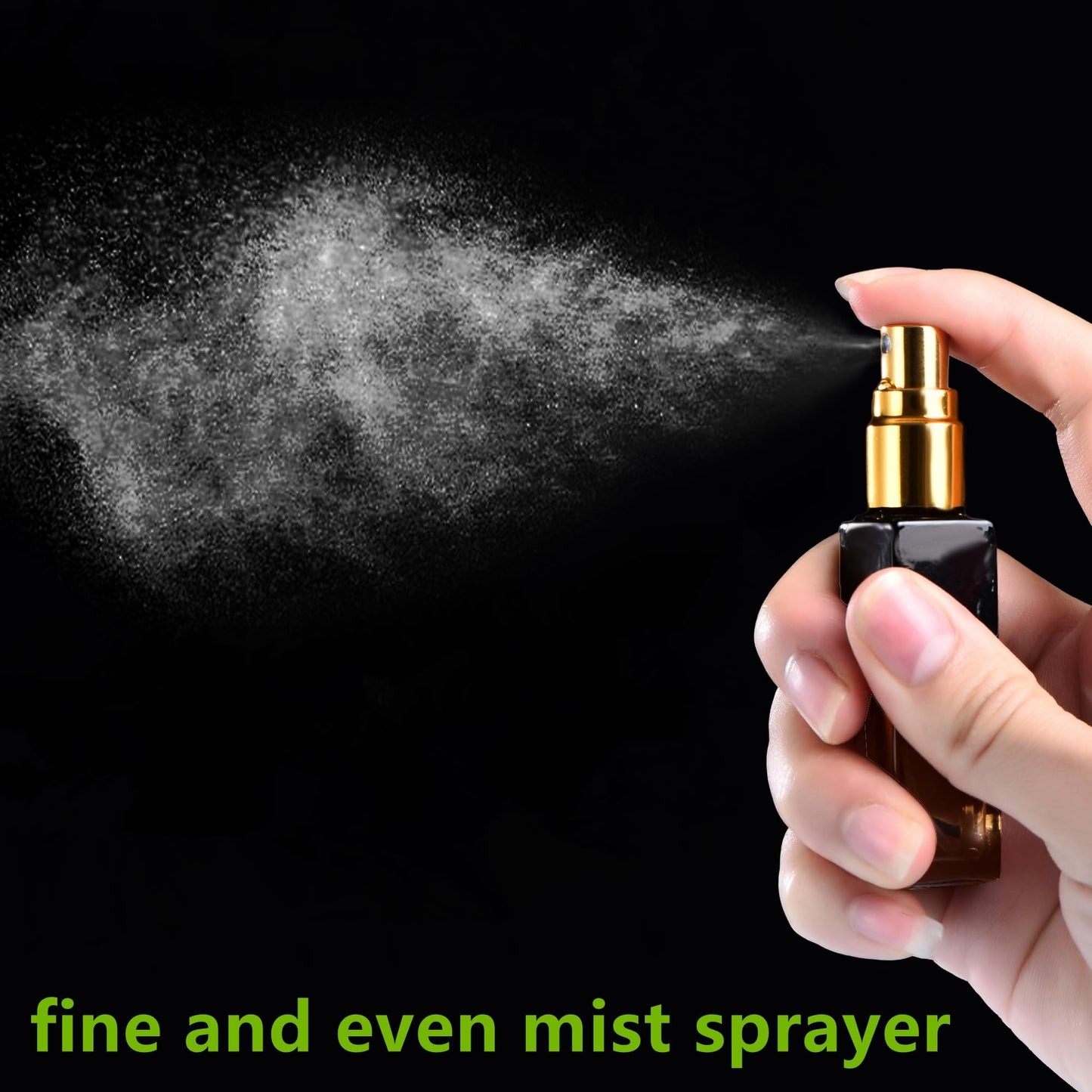 Yikimyfo Travel Perfume Atomizer - 5 Pcs 5ML/0.17oz Mini Spray Bottles, Fine Mist Cologne Glass Bottles, Empty Refillable Size for Travel