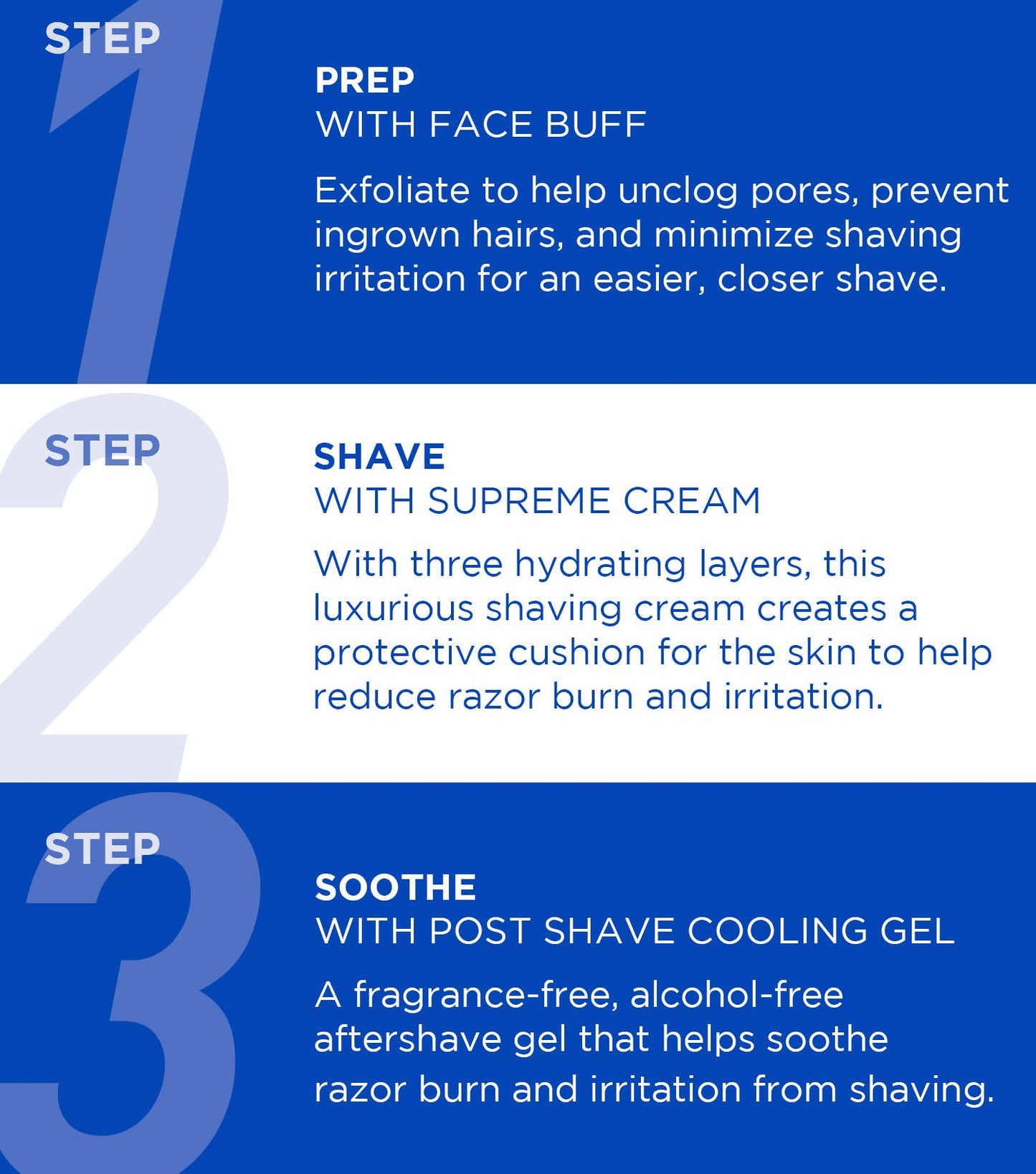 Jack Black Three You Need Shave Essentials Set for Men – Face Scrub, After Shave Cooling Gel, Shave Lather, Mens Skin Care Kit, Men's Skincare Gift Set