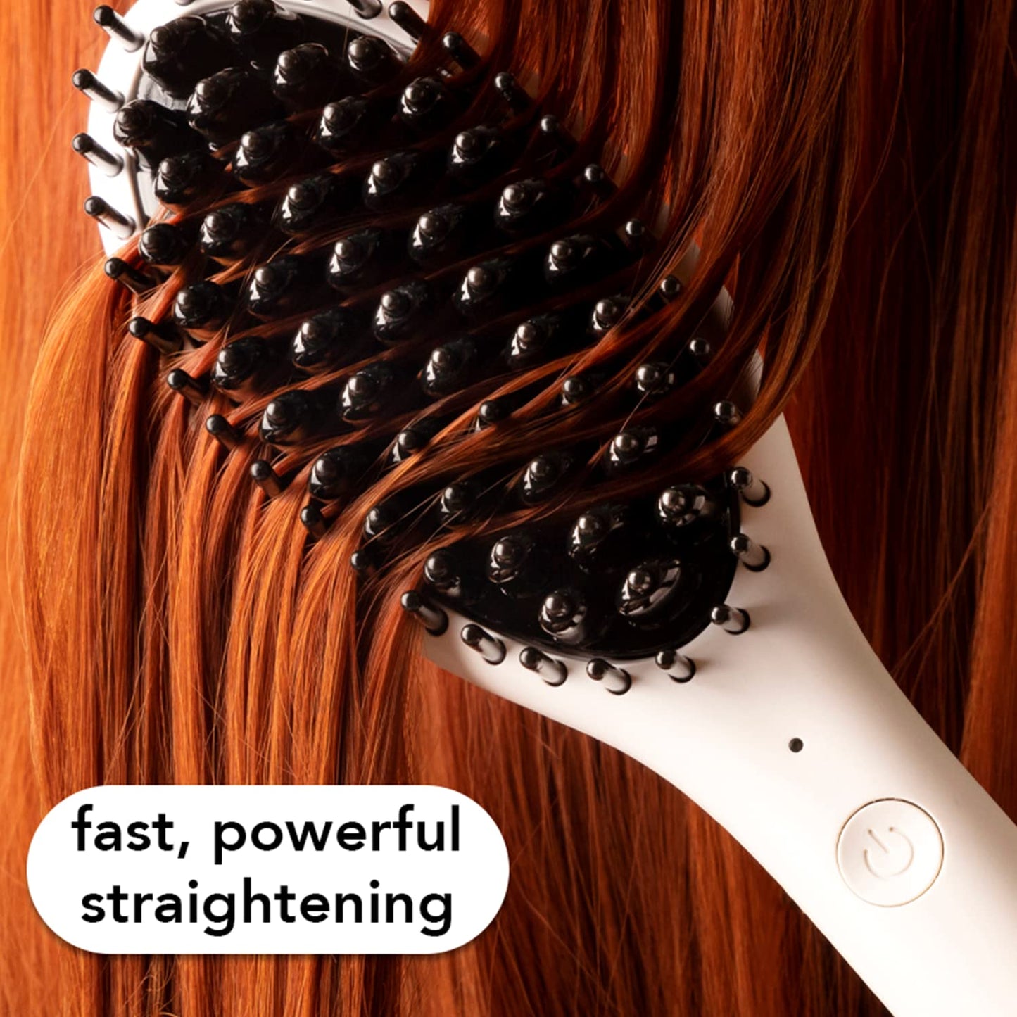 InStyler Straight UP Mini Ceramic Heated Styling Brush | Travel Size | Fast Heating up to 400? | 45 Individual Ceramic Heating P