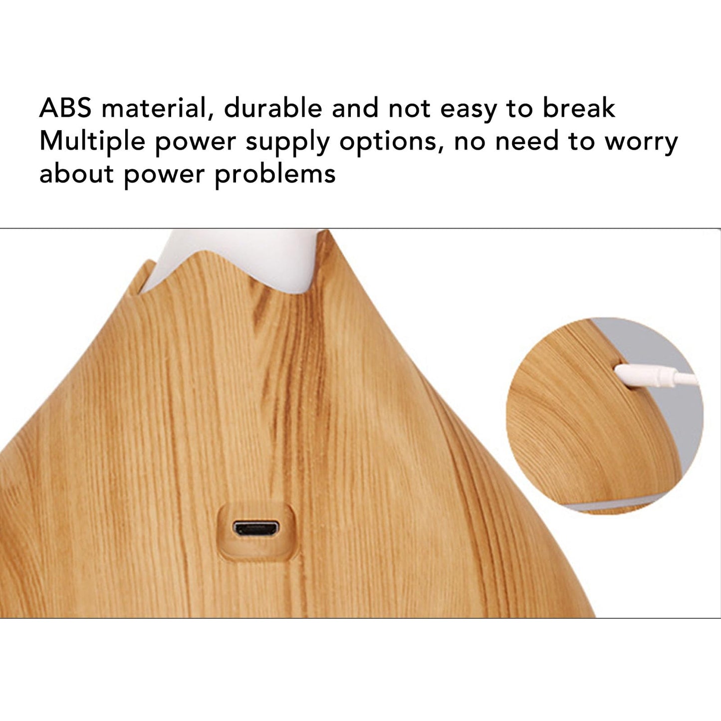 Topyond Desktop USB Humidifier Multi Functional Night Light Mute Aromatherapy Humidifier, Home and Office Moisturize and Refresh, Portable Design, Relaxing Atmosphere