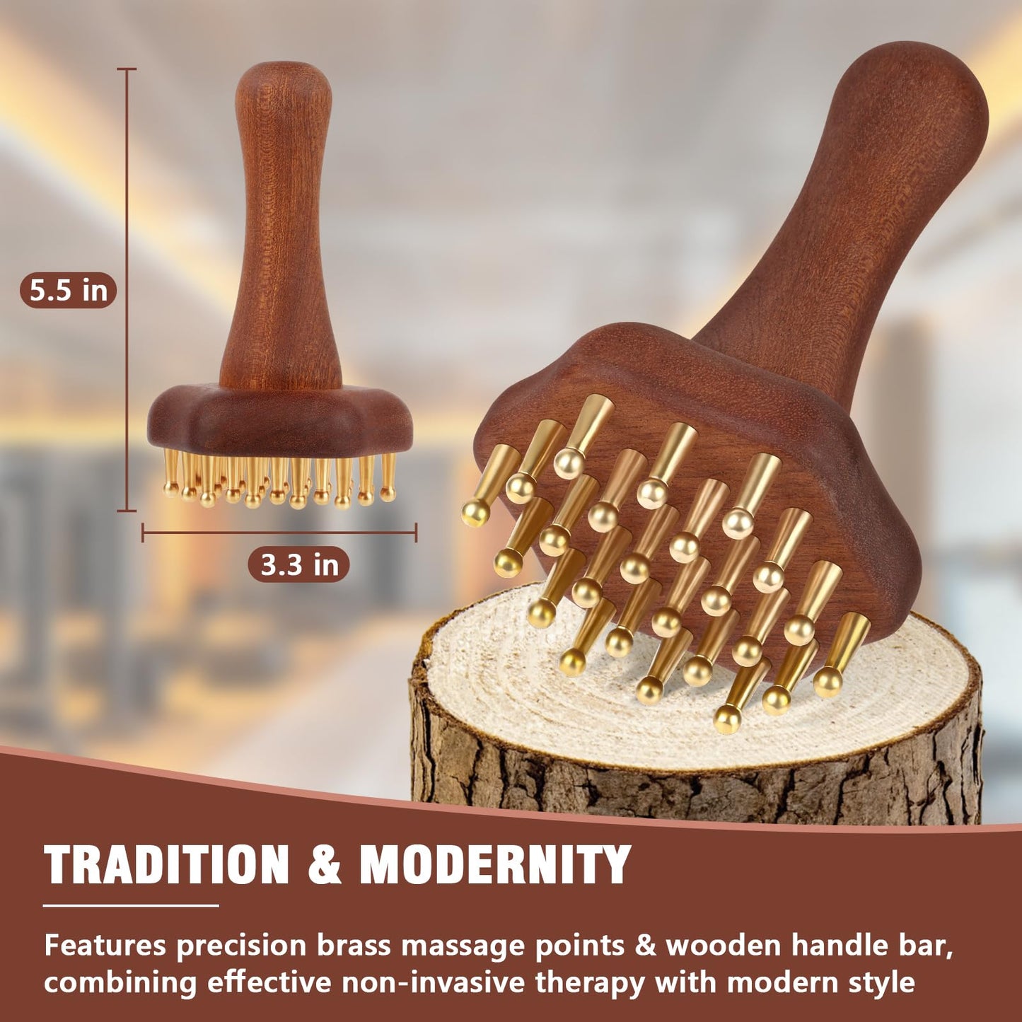 KintKita Wood Therapy Massage Tools,Lymphatic Drainage Massager Helps Reduce Cellulite for Belly Arms & Legs, Anti Cellulite Massager Body Sculpting Tools for Body Contouring & Muscle Relief