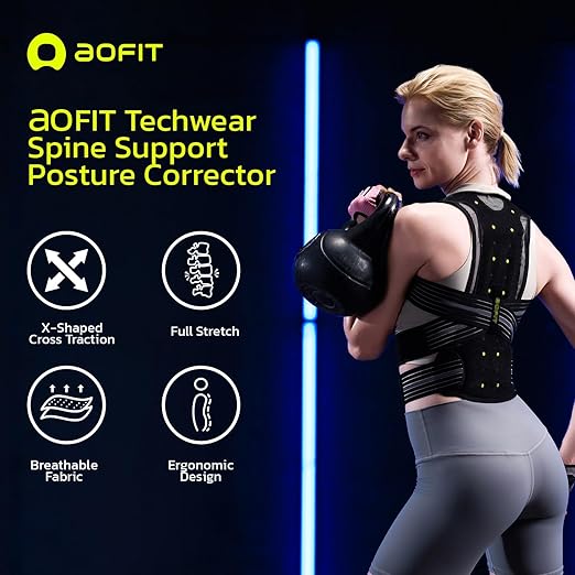 Back Brace Posture Corrector for Women and Men, Adjustable Full Back Support, Muscle Memory Support Straightener, Providing Pain Relief from Neck, Shoulder and Back L