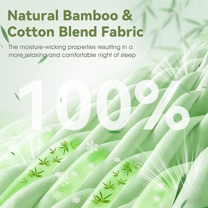 Sleep Mask with Headphones Bluetooth 5.4, LC-dolida Wireless Music Eye Mask for Sleeping Headphones with Soft Bamboo Cotton Cooling Breathable,Ultra-Thin Stereo Speaker for Side Sleepers