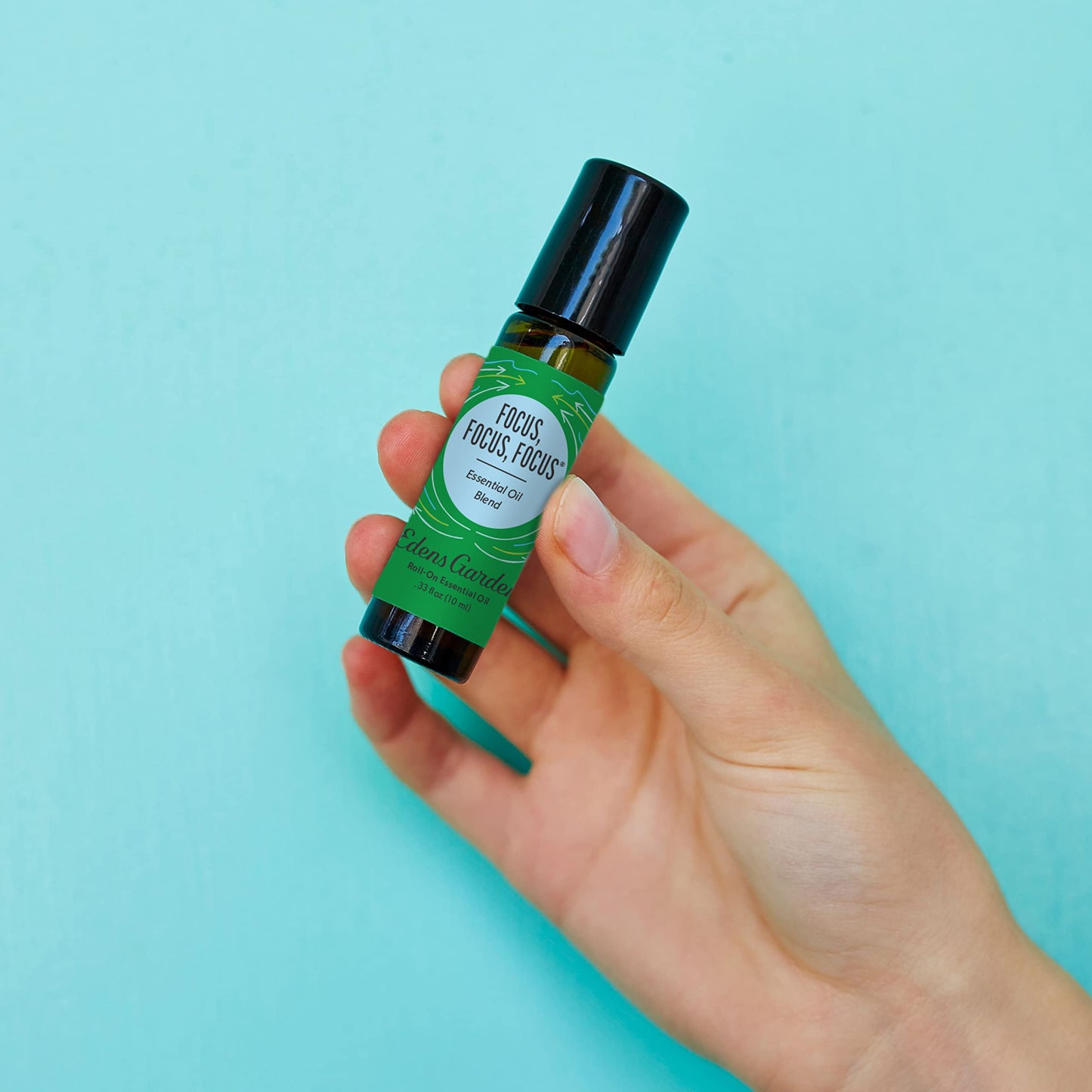 Edens Garden Focus, Focus, Focus Essential Oil Roll-On Blend- 100% Pure Premium Grade, Natural, Therapeutic, Aromatherapy, Kid & Skin Safe, The Best for Comfort, Tension Pre-Diluted 10 ml (.33 fl oz)