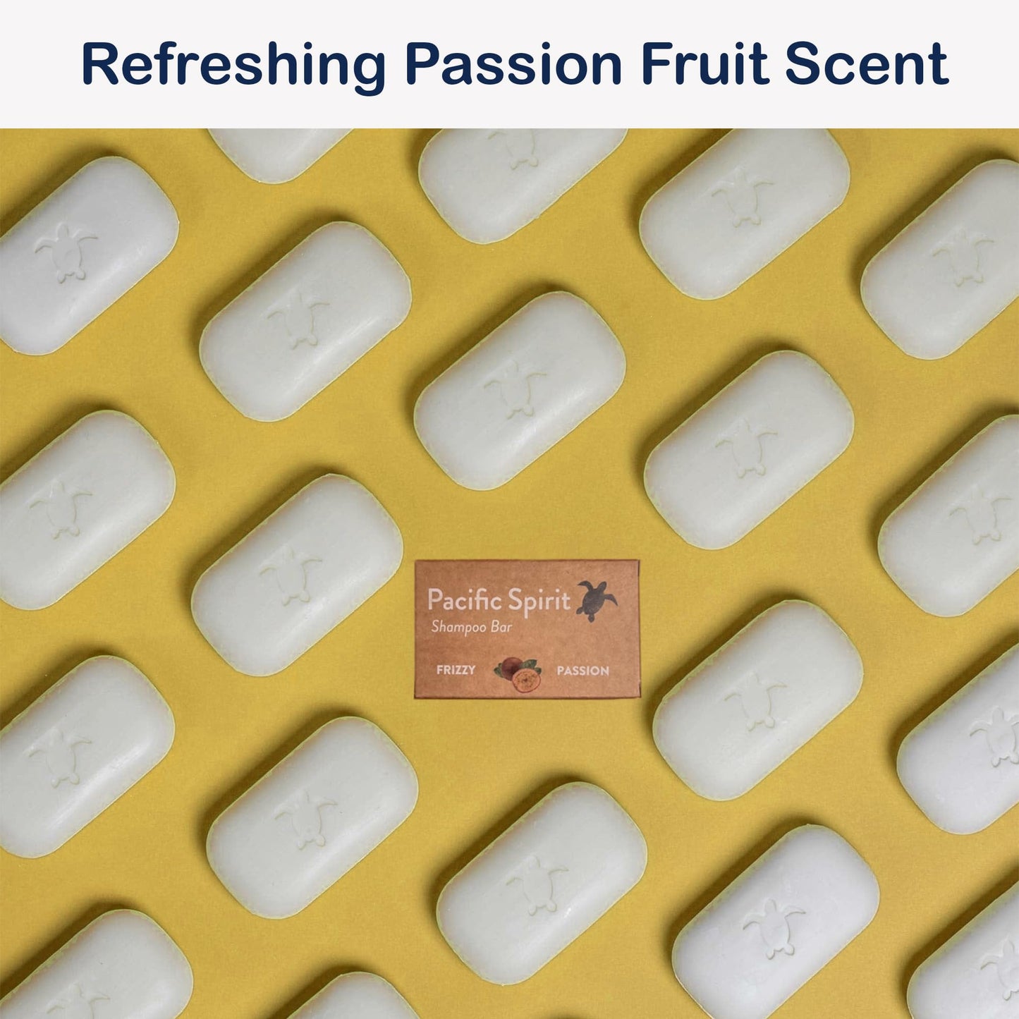 Pacific Spirit Shampoo Bar for Curly & Wavy hair with Coconut Moisturizing and Conditioning - 2 in 1 - Tropical Scent, 3.53 Oz.