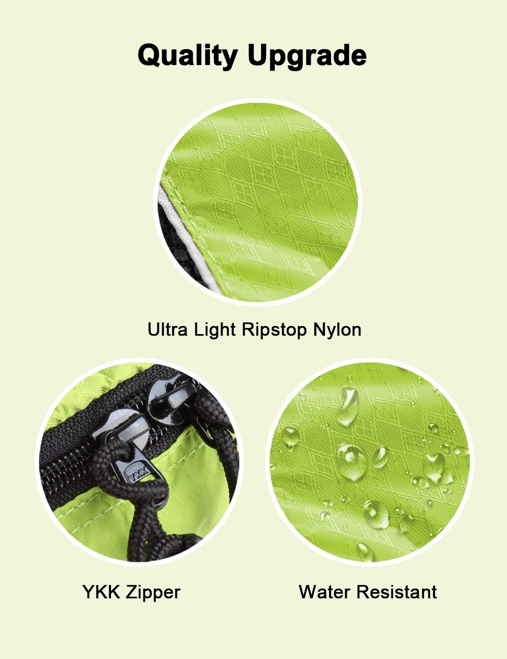 GOX Orange Large Packing Cubes For Travel Carry On Packing Cube Set Ultralight Packing Suitcase Luggage Organizer Bags For Traveling(Green)