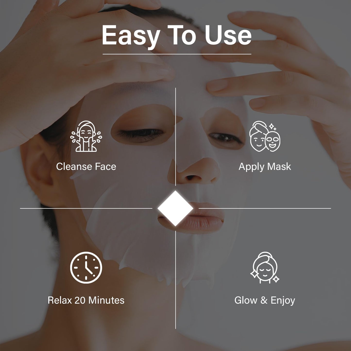 DERMIC Bio-Collagen Face Mask – Hydrating & Firming Korean Sheet Mask with Hyaluronic Acid, Anti-Aging Overnight Skincare, Pore Minimizing & Moisturizing Treatment, 32g, 4 Pack