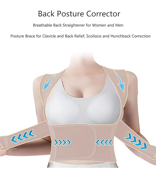Back Brace Posture Corrector for Women, Adjustable Back Straightener for Posture Correction Pink, Neck Shoulder Lumbar Upper Lower Back Pain Relief - Scoliosis, Hunchback, Spine Corrector, Size L