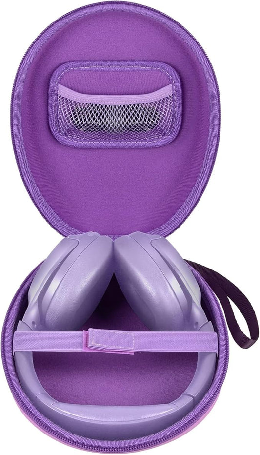 Comecase Universal Headphone Case Comepatible with JBL/for Beats/for Sony/for Bose/for Apple AirPods Max Over Ear Headphone and More, Travel Carrying Box for Bluetooth Wireless Headset -Purple