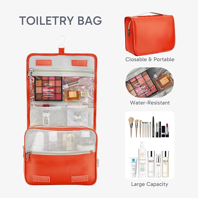 ALL INCLUDED 10 Set Sturdy Packing Cubes for Suitcases,OlarHike Travel Essentials,UPGRADED Anti-Tear Stitching, NEW Improved Luggage Packing Organizers for Travel Accessories (Orange)