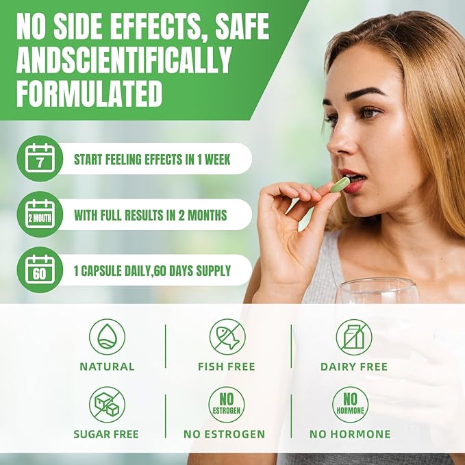 Body Deodorizing Supplement, Chlorophyll Capsules for Skin Body Odor, Fresh Breath & Gut Odor Control for Men & Women | Vegan with Parsley Leaf Green Tea, Gluten Free, 60 Capsules (2)