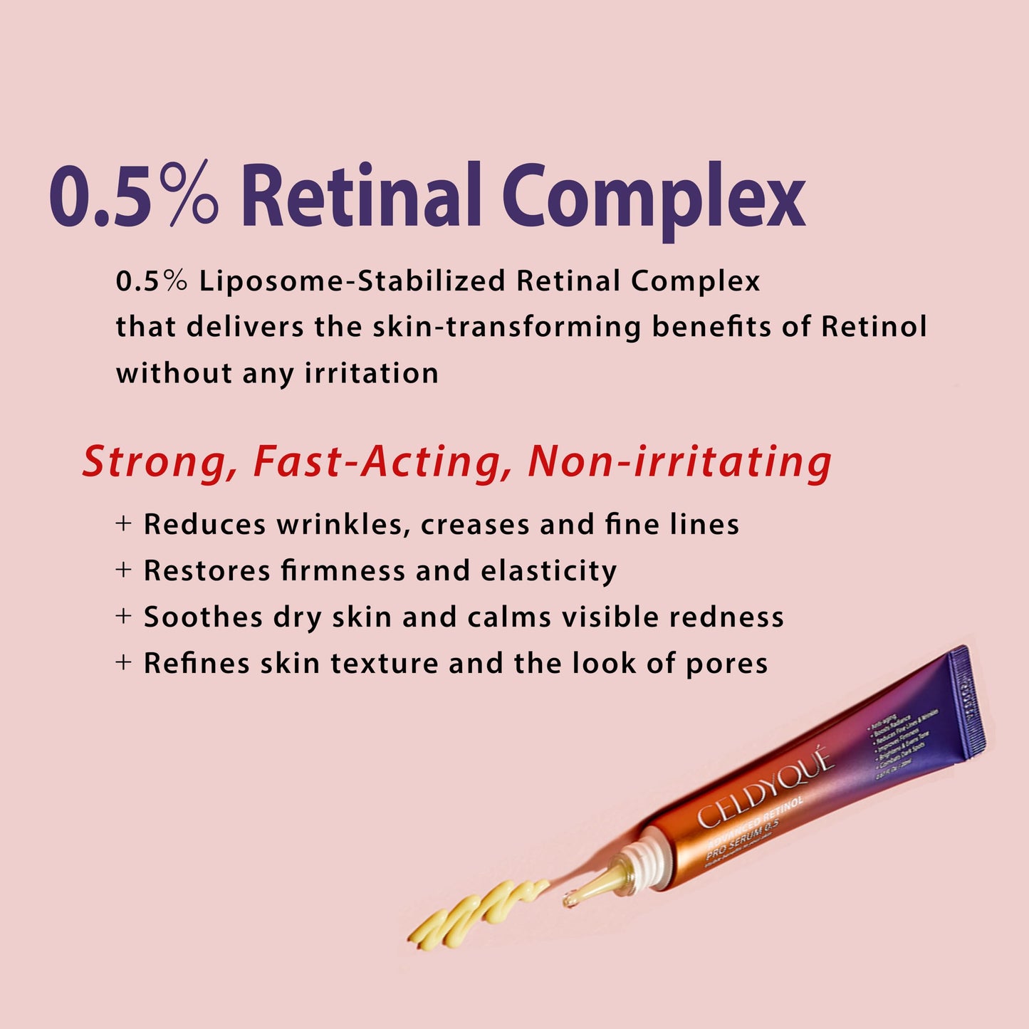 CELDYQUE Advanced Retinol Pro Retinal Serum 0.5 w/Centella Asiatica 66% Anti-Aging Radiance-Boosting & Skin-Smoothing Cream w/Retinal Complex, Niacinamide & Hyaluronic Acid Korean Skincare