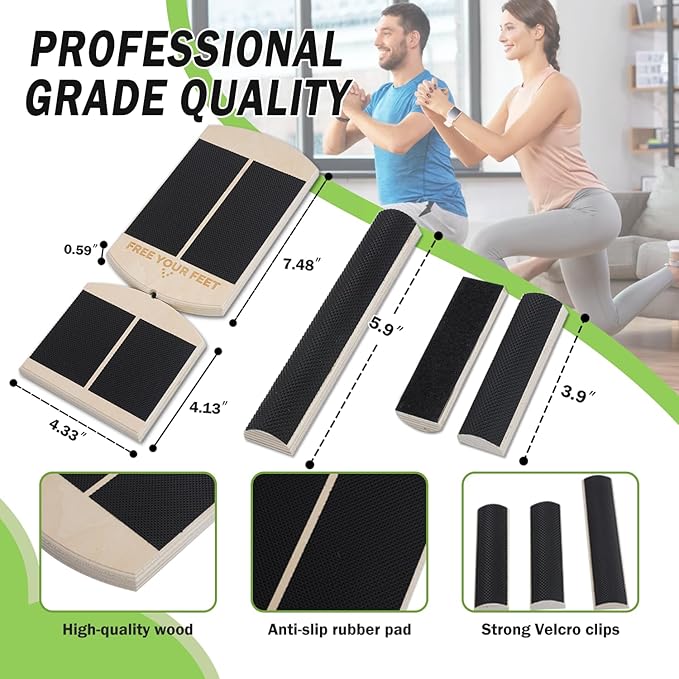 AxisBoard Single Leg Balance Boards, Proprioceptive Ankle Foot Strengthener Exerciser for Sprained, Physical Therapy For Foot, Plantar Fasciitis, Ankle Injuries