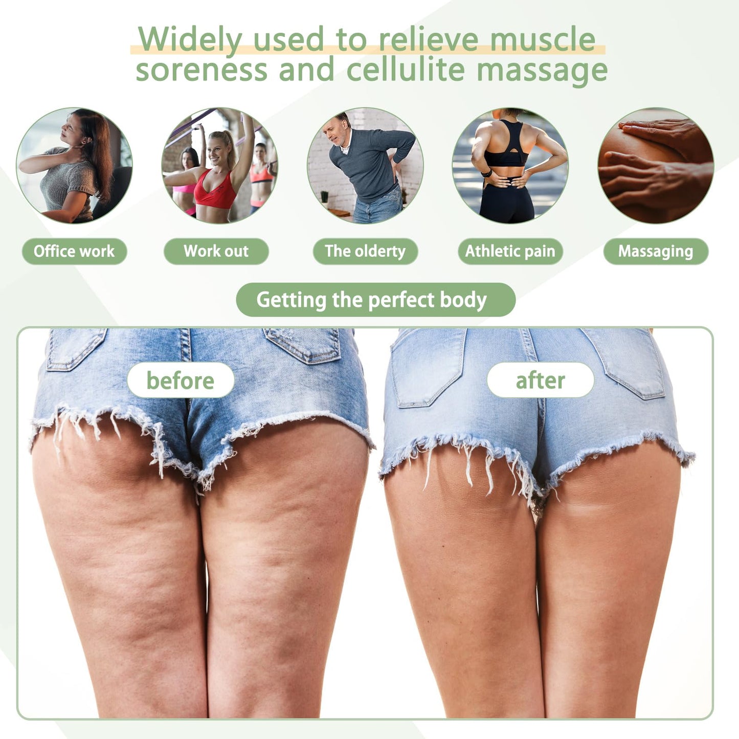 AICNLY 6Pcs Wood Therapy Massage Tools for Body Shaping, Multi-Functional Body Roller for Anti-Cellulite and Sore Muscle, Wooden Massage Roller Stick, Maderoterapia kit, Body Sculpting Tools Set